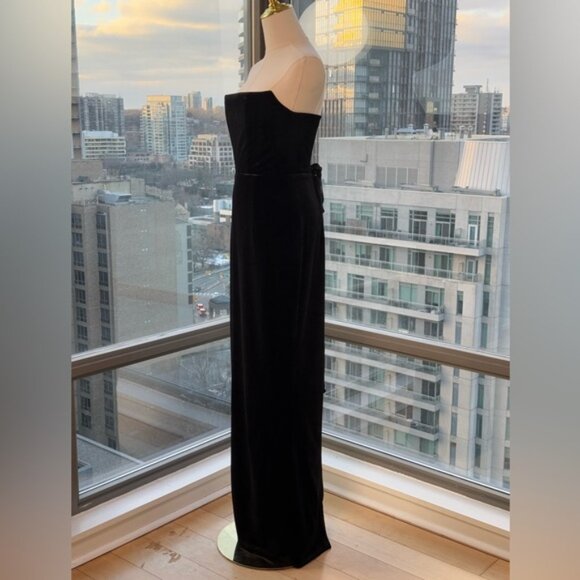 🆕 BRONX & BANCO 🧿 NWOT Florentina Corset Gown, Black Velvet, Sz M US 6 - Picture 10 of 13